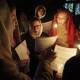 A church choir attend an Orthodox Easter midnight service in Mariupol. (AP PHOTO)
