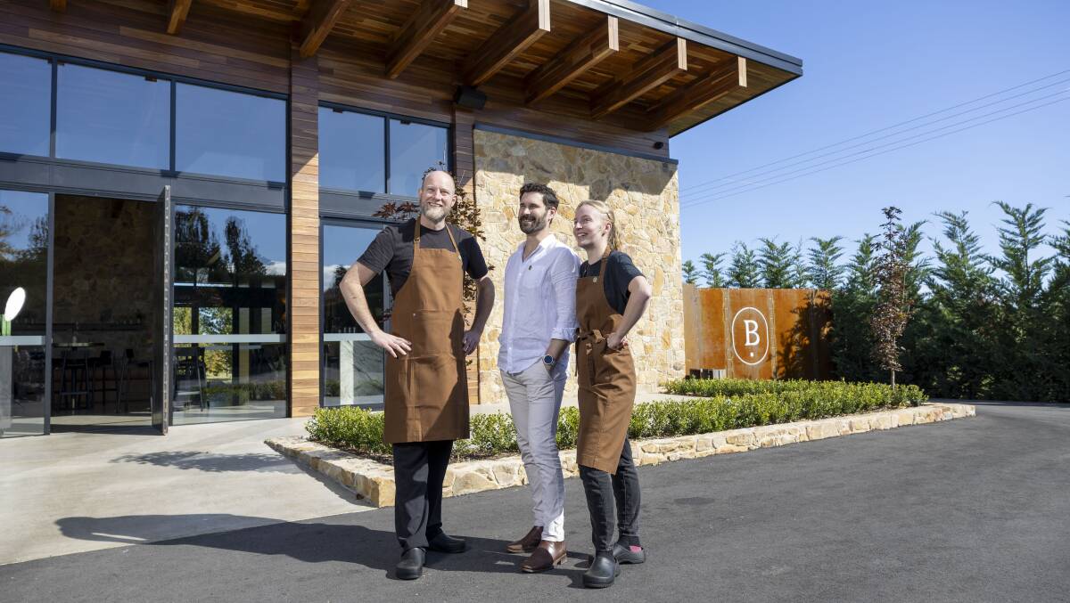 Executive chef John Leverink, general manager James Souter and sous chef Heather Kovacs. Picture by Gary Ramage
