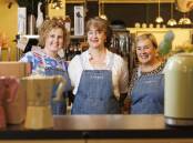Pam Warner, Claire Smith and Kate Hogg from Cook and Co in Kingston. Picture by Keegan Carroll