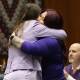 Democratic lawmakers have celebrated they advanced their repeal of Arizona's abortion ban. (AP PHOTO)