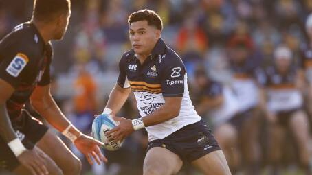 Brumbies flyhalf Noah Lolesio feels a weight has been lifted off his shoulders. Picture by Keegan Carroll