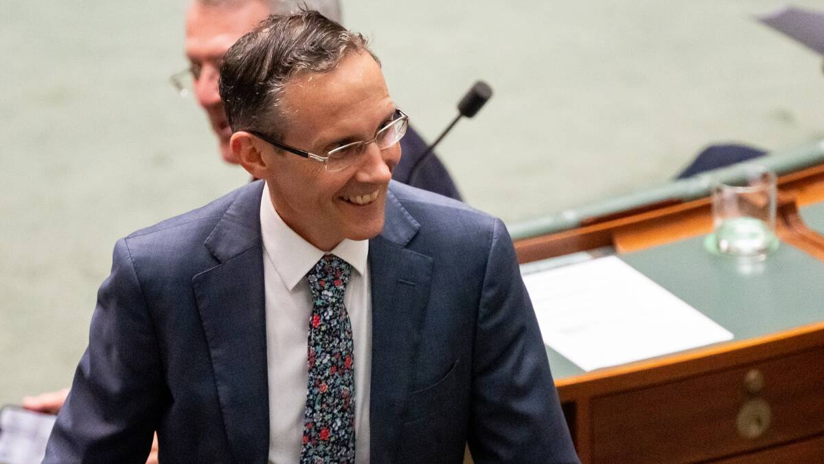 Member for Fenner, Andrew Leigh, is kicked out of question time. Picture by Elesa Kurtz