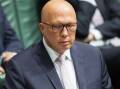 Opposition Leader Peter Dutton called out Canberra 'office jobs' in his budget reply speech. Picture by Sitthixay Ditthavong