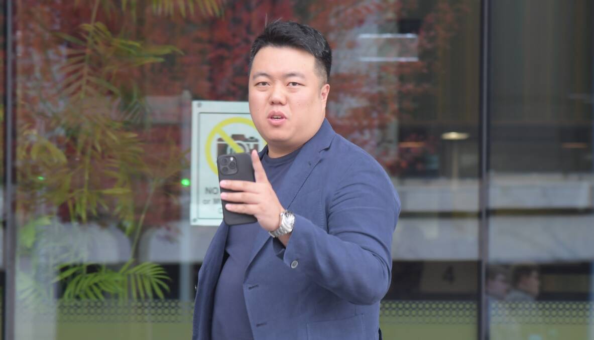 Kenric Yeung leaves court on Friday. Picture by Tim Piccione