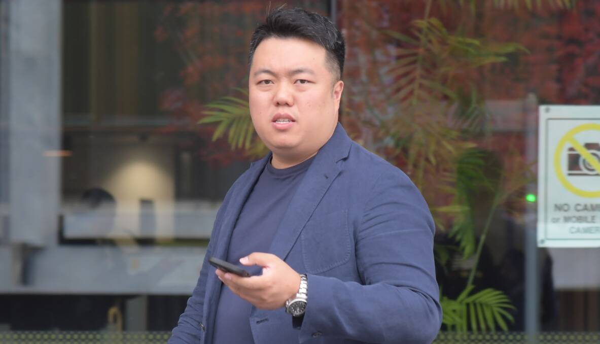 Kenric Yeung after being granted bail. Picture by Tim Piccione
