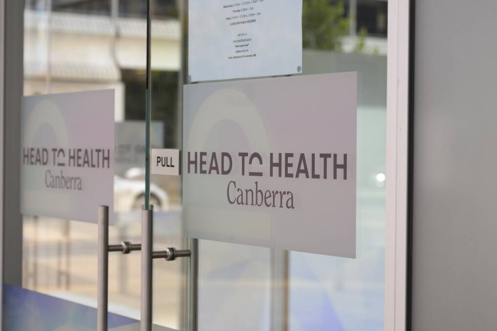 The Head to Health mental health centre in Canberra's CBD. Picture by Keegan Carroll
