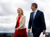 Finance and Public Service Minister Katy Gallagher, with Treasurer Jim Chalmers. Picture by Elesa Kurtz