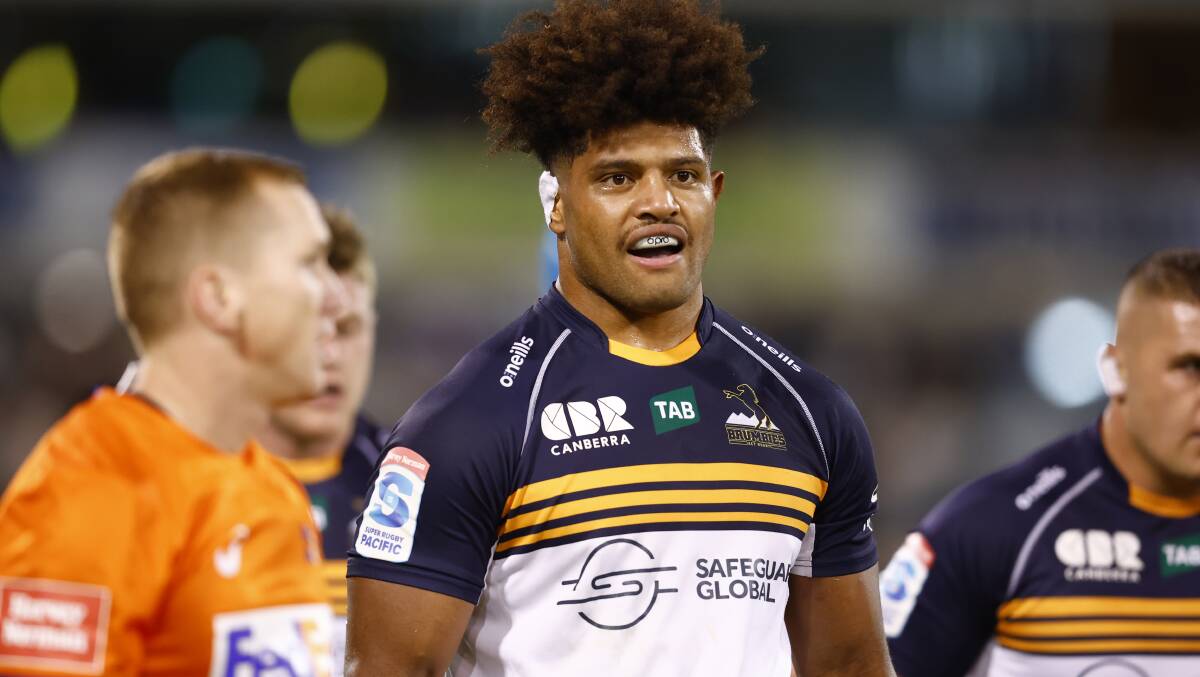 Brumbies star Rob Valetini was once banned for an accidental head clash. Picture by Keegan Carroll
