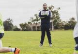 Premiership-winning coach Ash Barnes is back at the helm of the Rams. Picture by Dion Georgopoulos
