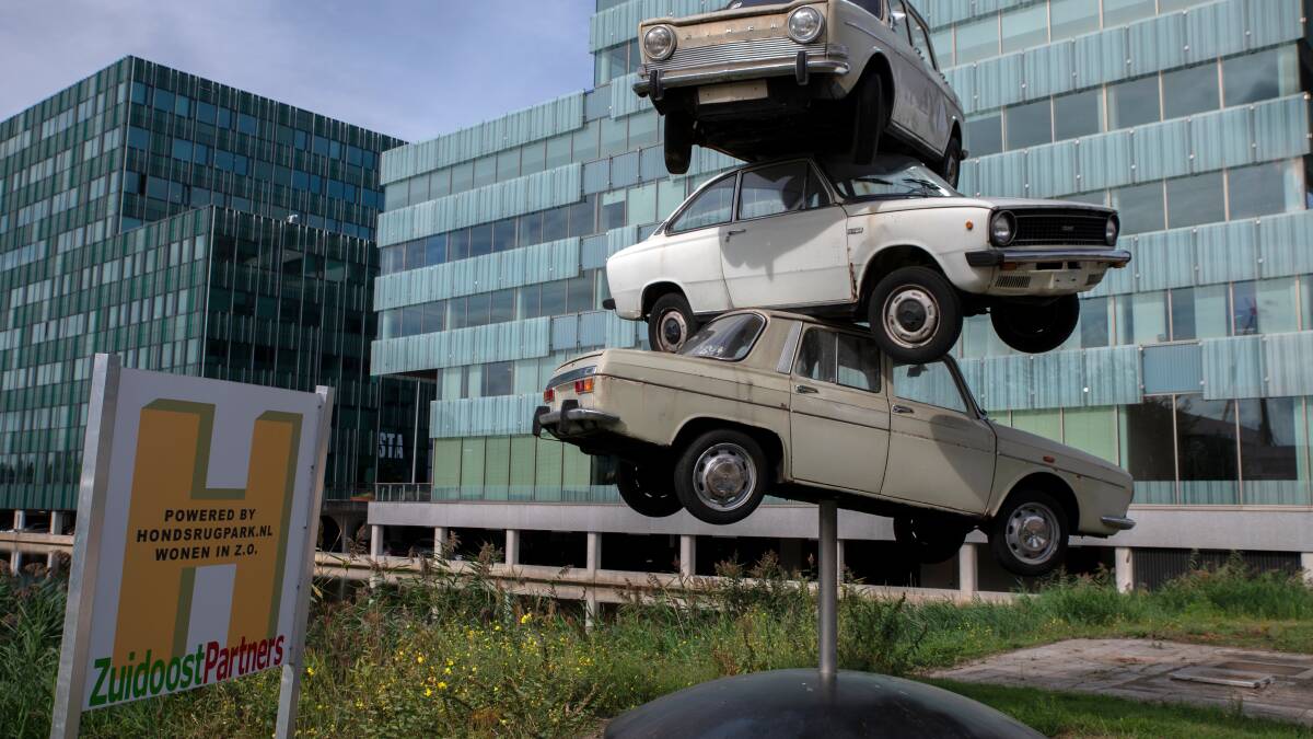 Frankey's Statue Autoprikker in Amsterdam. Picture Shutterstock