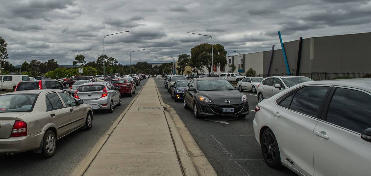 A judge has ruled in favour of a woman who witnessed an accident at Canberra Outlet Centre. The centre is pictured here on Boxing Day in 2017. Picture: Karleen Minney