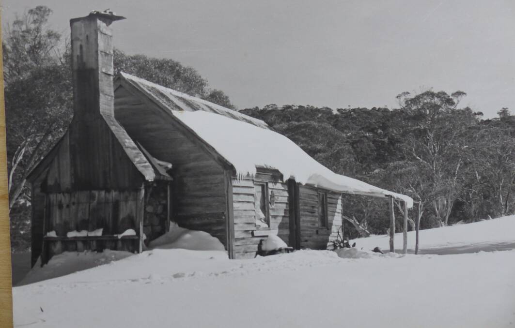 The original Delaneys Hut, photographed by Dorothy Brown in 1977. Picture: Matthew Higgins collection