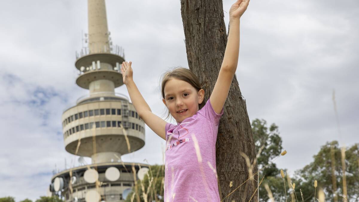 Ice cream and family are the highlights of Samantha Hoyles's memories at Telstra Tower. Picture by Gary Ramage