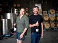 Chrissie Smith and Nathan Brown are finalists in the Young Guns of Wine Awards. Picture by Elesa Kurtz