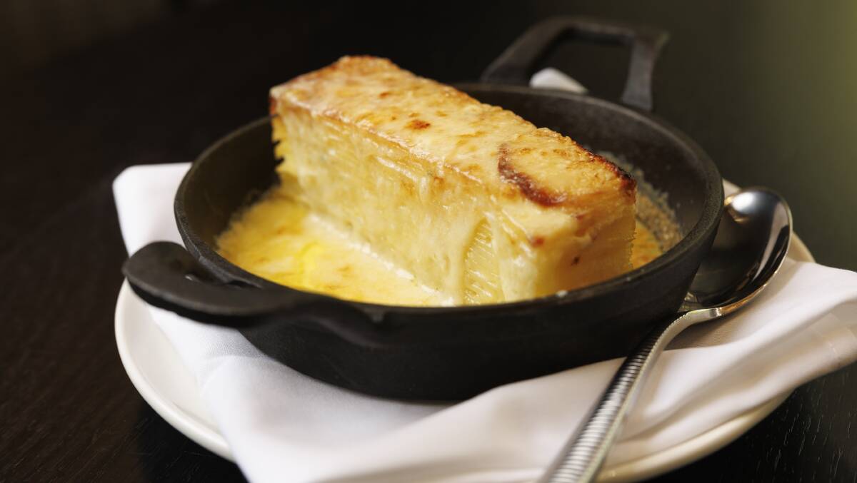 Dauphinoise potatoes and raclette. Picture by Keegan Carroll