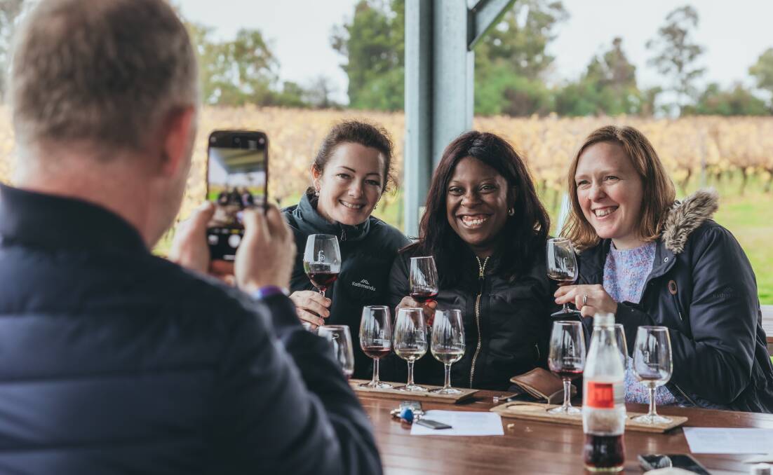 Try a tasting flight at Mount Majura Winery. Picture supplied