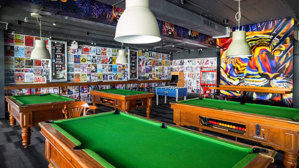 Hustler is the function room with a pool hall feel. Picture by Sitthixay Ditthavong