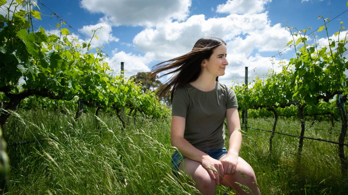 Kate Kirk will spend 2021 working at her family winery in Murrumbateman. Picture: Elesa Kurtz