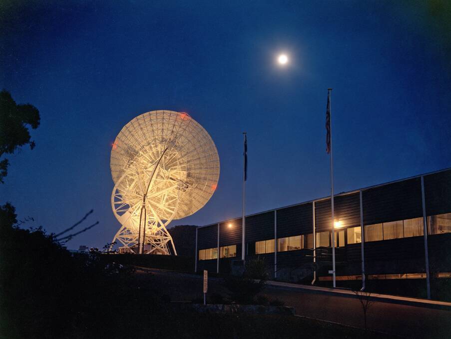 Antenna 46 which received the first images of the Man on the moon. Picture: Hamish Lindsay