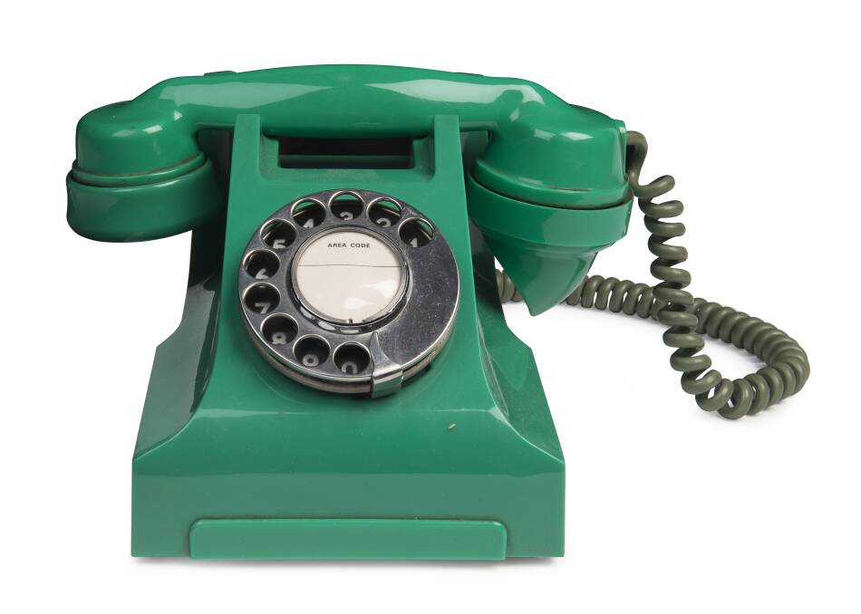 A rotary telephone from 1956. Picture: Supplied