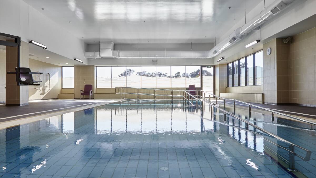 The hydrotherapy pool at University of Canberra Hospital in Bruce. Picture: Supplied