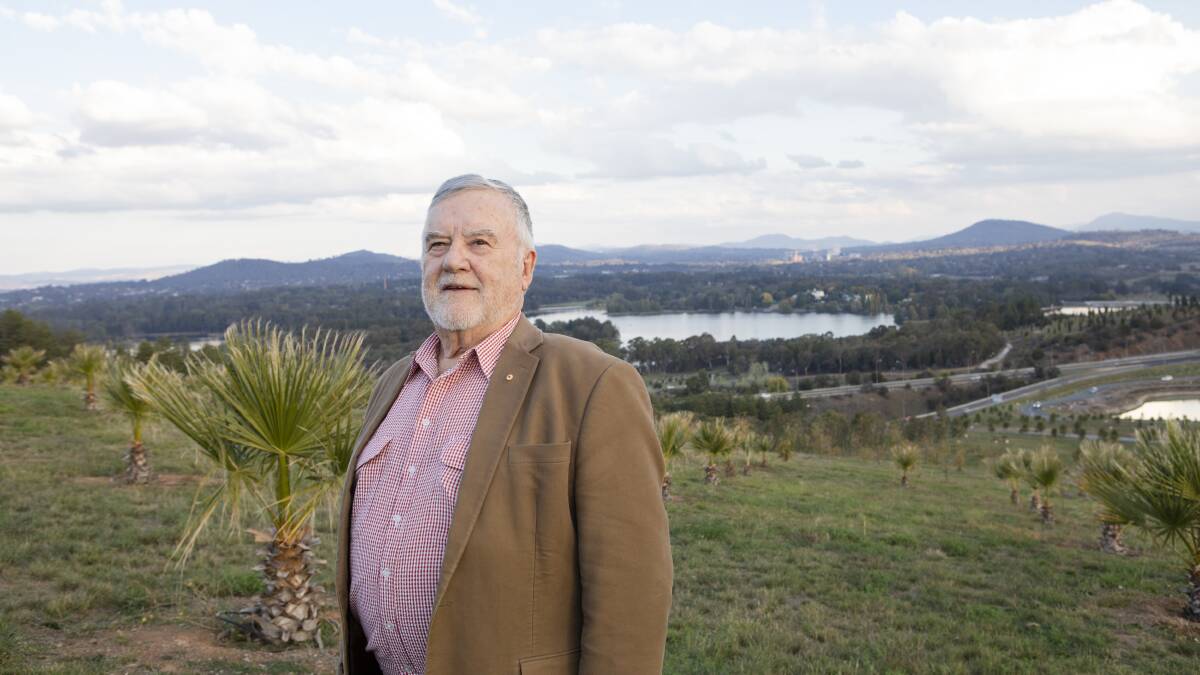 Friends of the National Arboretum member Max Bourke has warned that as Molonglo grows the arboretum might become a last bit of treasured parkland in the capital's west. Photo: Jamila Toderas