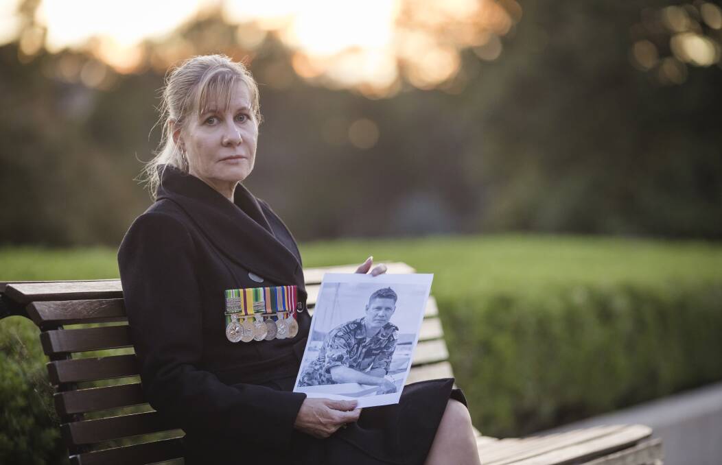 Julie-Ann Finney's son David Finney died this year after suffering for many years with post traumatic stress disorder. Photo: Sitthixay Ditthavong