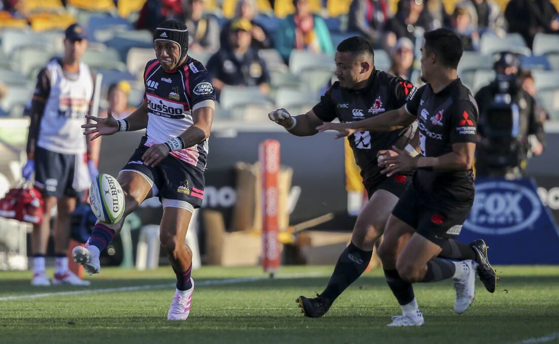 Christian Lealiifano has played a leading role in lifting the Brumbies into finals contention this year. Picture: AAP