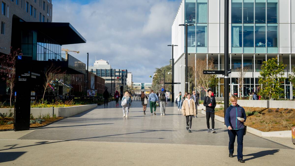 Australian National University is the country's top-ranked in the latest league table of the world's best institutions. Picture: Elesa Kurtz