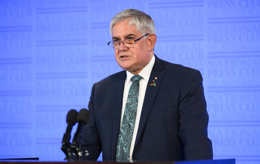 Minister for Indigenous Australians Ken Wyatt speaks at the National Press Club. Picture: AAP