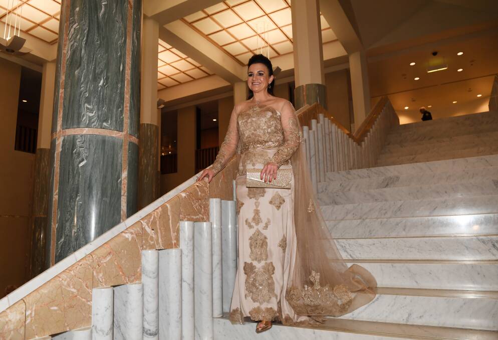 Senator Jacqui Lambie arrives at the ball. Picture: Getty Images