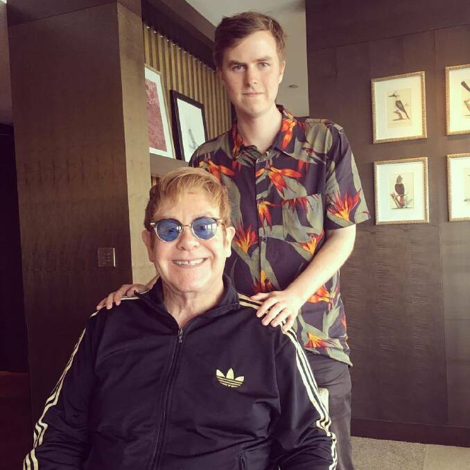 Tate Sheridan and Sir Elton John.