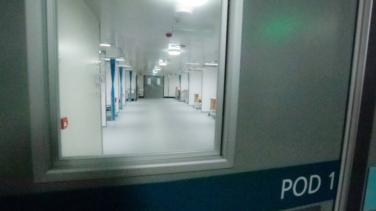 One of the pods inside the temporary COVID-19 Emergency Department.
Picture: Karleen Minney