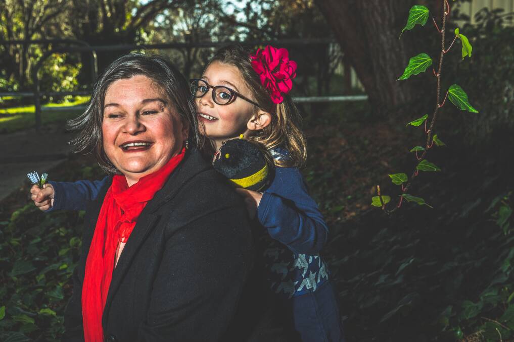 Vanessa Mainwaring and her five-year-old daughter Margot, who was recently diagnosed with amblyopia. Picture: Karleen Minney