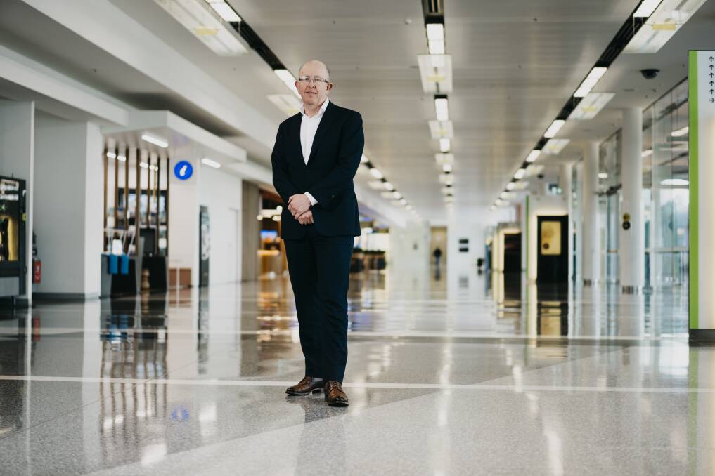 Managing director of Canberra Airport Stephen Byron. Picture: Dion Georgopoulos