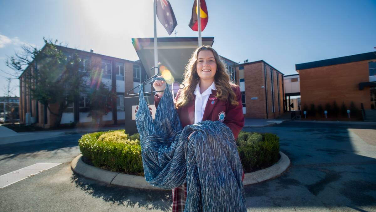 St Clare's College year 12 student Analise Greenhalgh has been preparing for her formal all year. Picture: Karleen Minney