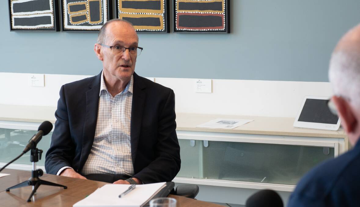 Department of Prime Minister and Cabinet secretary Philip Gaetjens being interviewed for the IPAA Work with Purpose podcast. Picture: Supplied