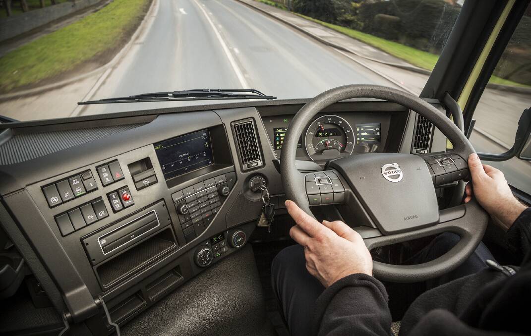 Rolling down the highway in Volvo's newest long haul truck. Picture: Volvo