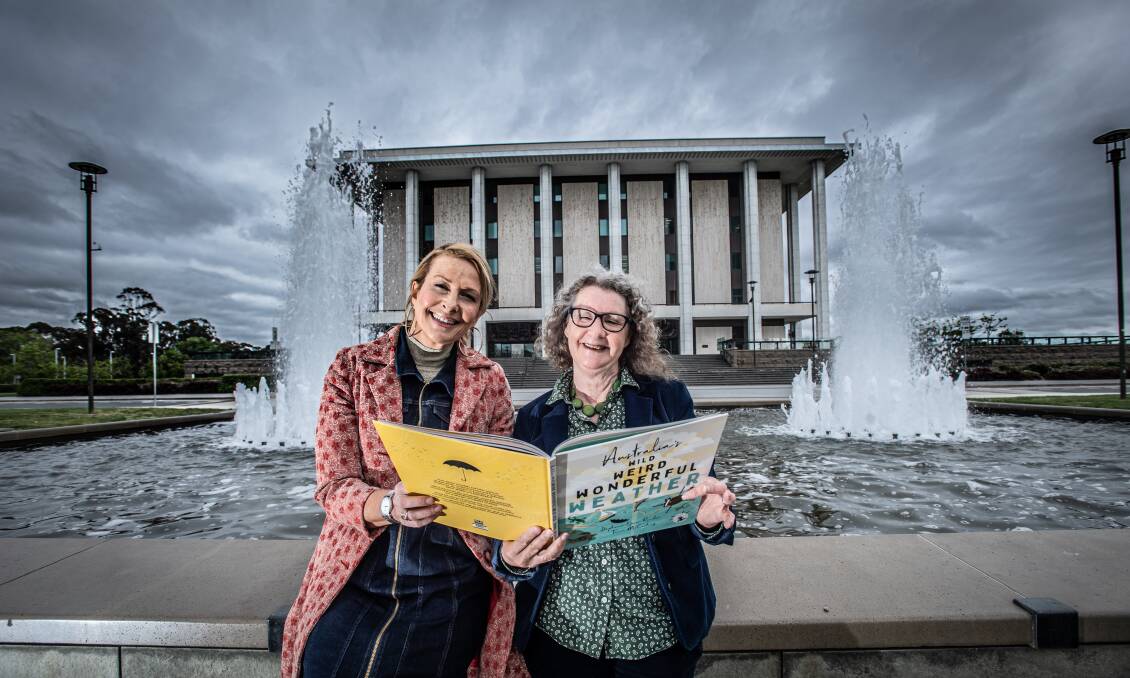 Canberra illustrator Tania McCartney and Author Stephanie Owen Reeder have teamed up to produce the children's book, Australia's Wild Weird Wonderful Weather. Picture: Karleen Minney