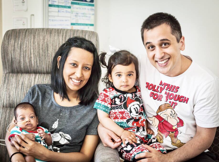 Canberra couple Amrita and Isaac with son Anakin and daughter Ariana. Picture: Supplied
