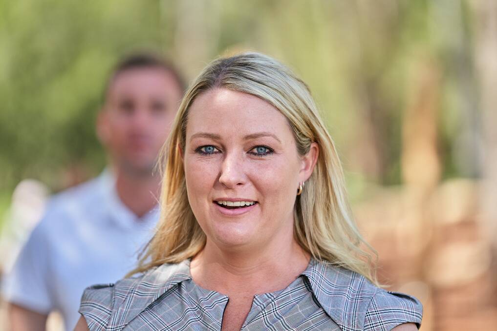 Murrumbidgee MLA-in-waiting Marisa Paterson at Labor's post election press conference on Sunday Picture: Matt Loxton