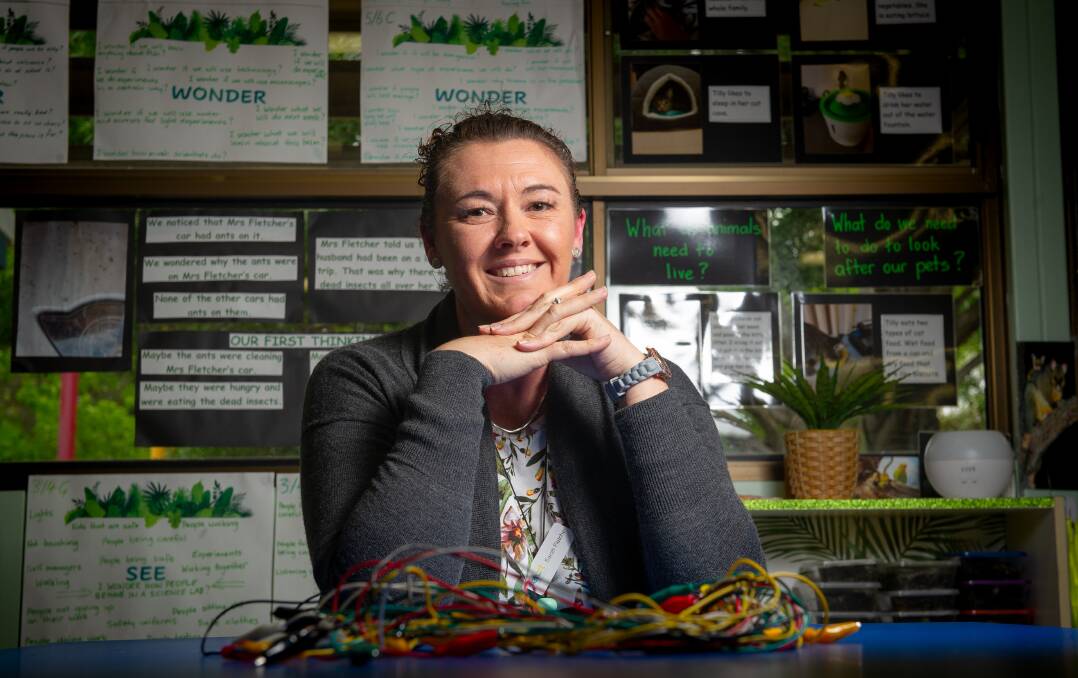 Sarah Fletcher from Bonython Primary School has won the Prime Minister's Prize for Excellence in Science Teaching in Primary Schools. Picture: Elesa Kurtz