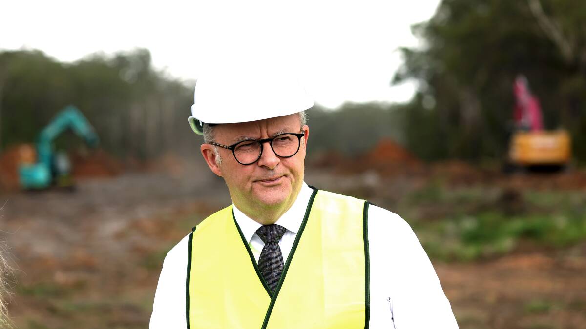 Prime Minister Anthony Albanese wants to see a future built in Australia. Picture by Peter Lorimer
