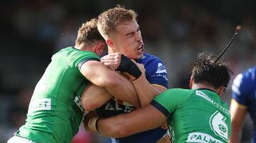 The Raiders have agreed to terms with Parramatta halfback Ethan Sanders. Picture Getty Images