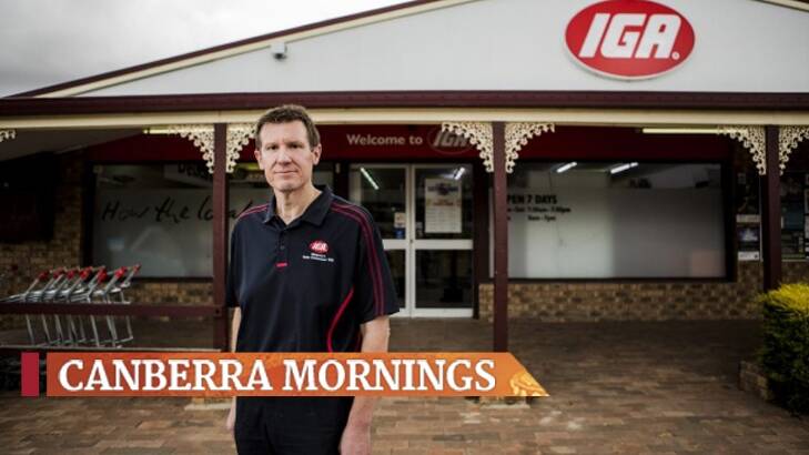 IGA supermarket owner Bungendore Darren Heathcote says the arrival of Woolworths in the town will put him out of business. Photo: Jamila Toderas
