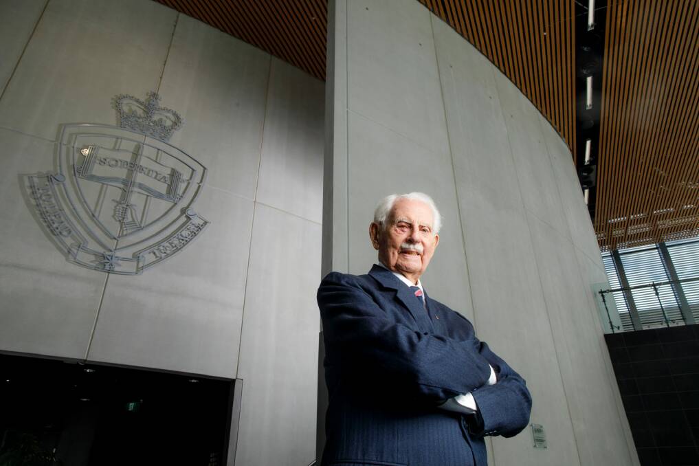 Professor Sir Rupert Myers at UNSW Canberra. Photo: Sitthixay Ditthavong