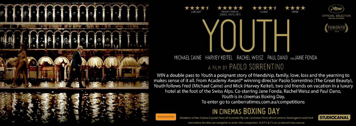 Youth is in cinemas on Boxing Day.