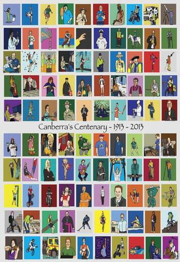 Michael Ashley's final poster for the Canberra centenary.
