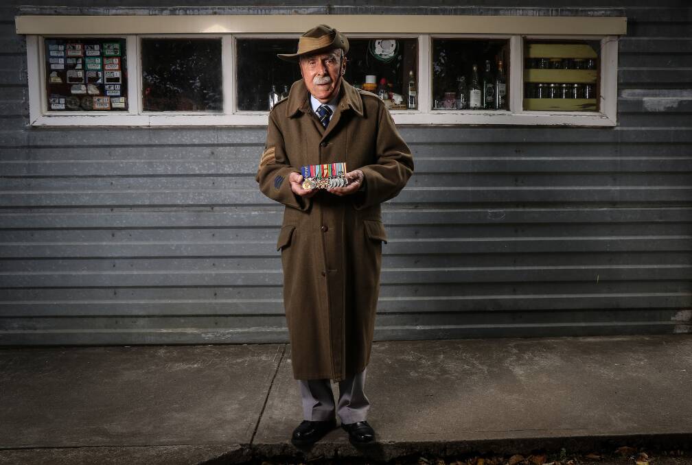 Rat of Tobruk Bob Semple. He will be speaking at the Anzac Day service in Canberra. Photo: Leigh Henningham