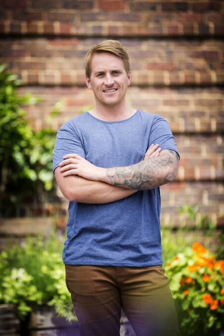 Masterchef contestant Trent Harvey has gone from electrician to working in a kitchen. Photo: Supplied